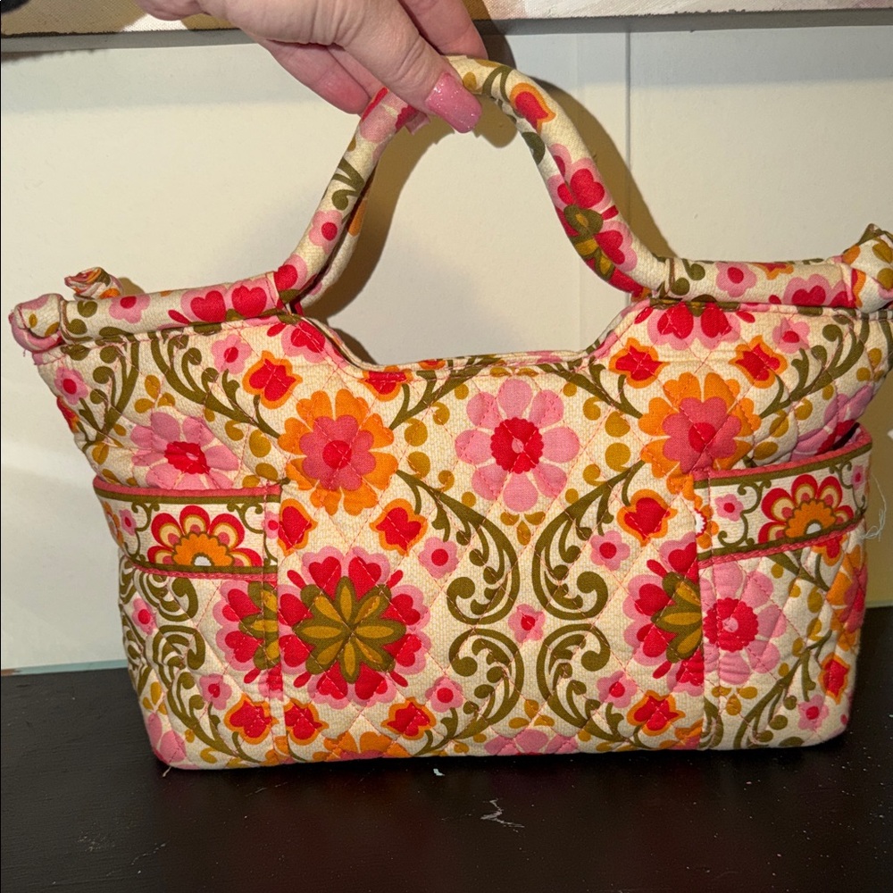 Vera Bradley Pink and Orange Floral Tote